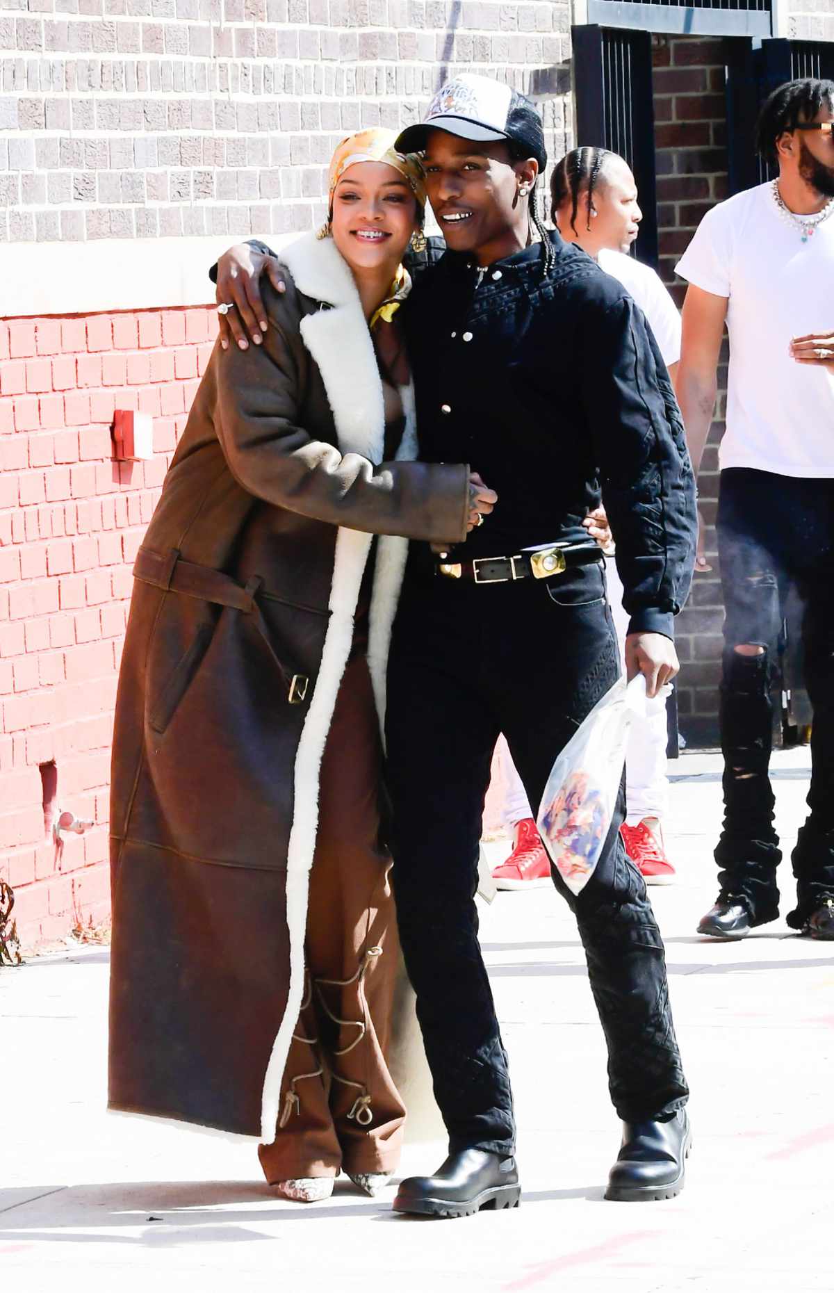 Rihanna and A$AP Rocky Were Spotted Getting Cozy On the Set of New Project