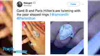 Paris Hilton And Cardi B Have Almost Identical Engagement Rings People Com - bodak yellow for kat roblox id