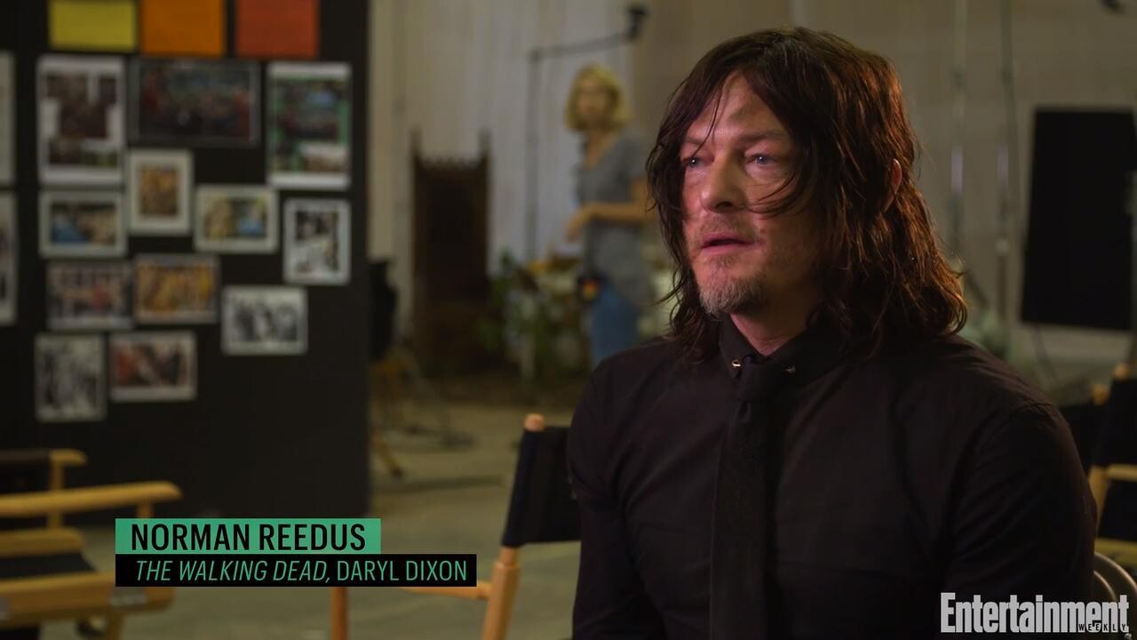 The Walking Dead Norman Reedus On Daryl Being Beaten As A Kid Ew Com