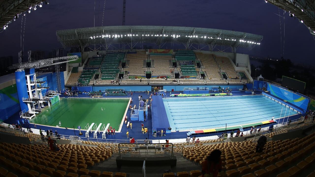 Summer Olympics Water At Rio S Olympic Diving Pool Turned Green Due To Algae People Com