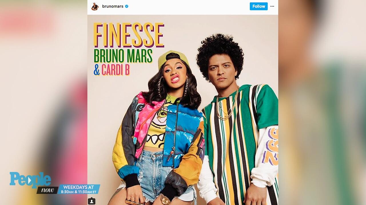 Bruno Mars And Cardi B Release New Remix For Finesse People Com - finesse song sung by cardi b and bruno marsroblox music vid