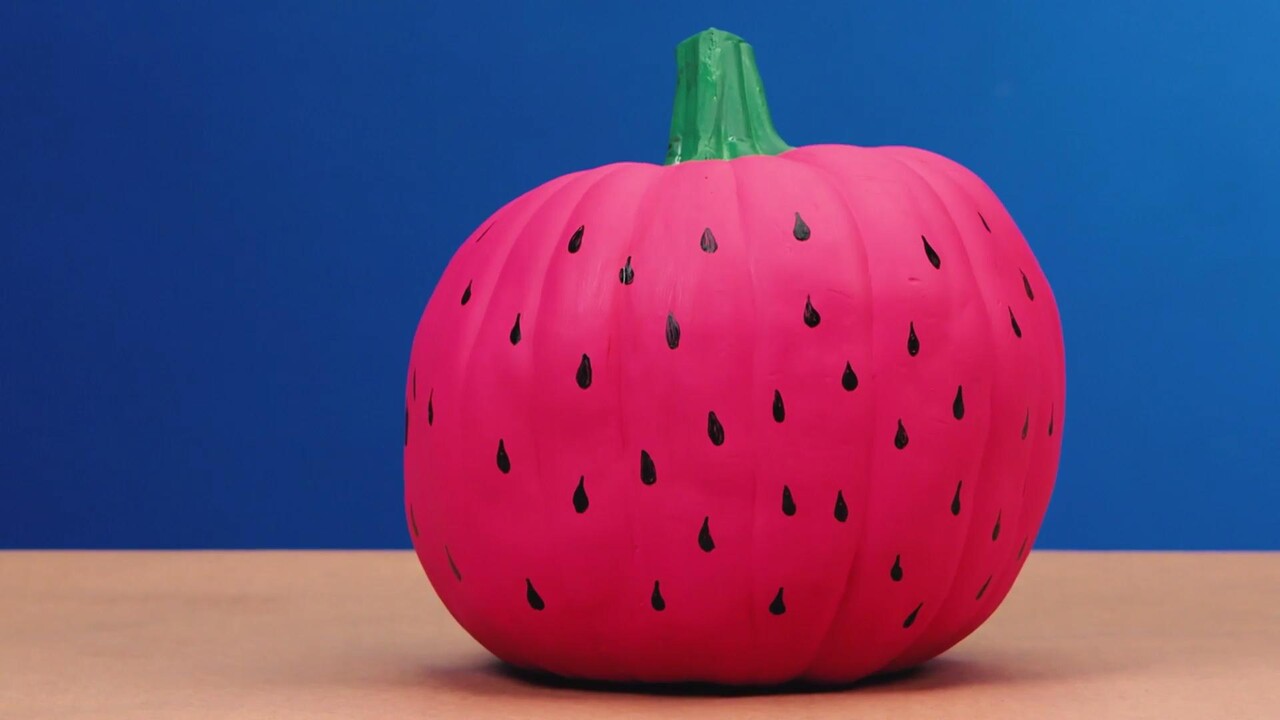 How To Make A Painted Watermelon Pumpkin | Southern Living