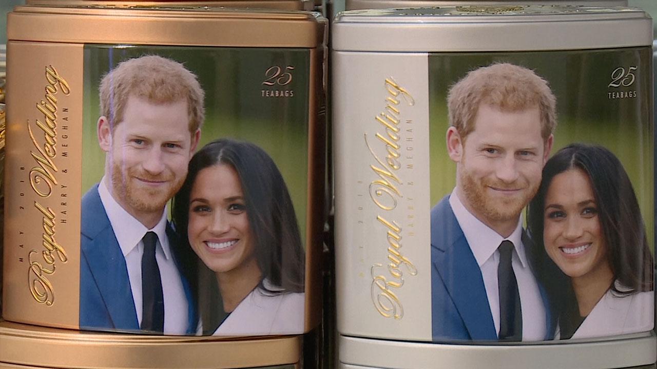 PRINCE HARRY & MEGHAN  MAY 2018 ROYAL WEDDING 25 Tea Bags In Gold Or Silver Tin 