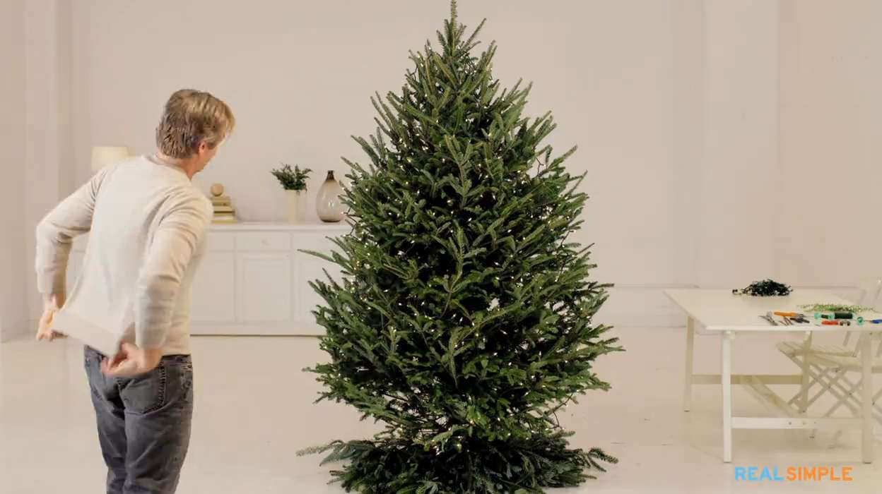 How To Put Lights On A Christmas Tree The Two Best Methods Real Simple