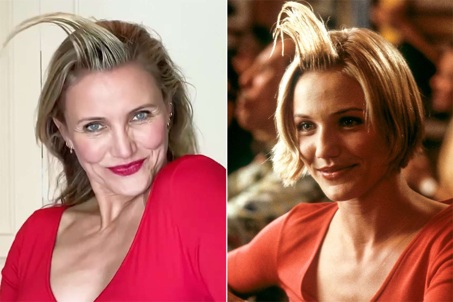 Cameron Diaz recreates 'There's Something About Mary' hair gel moment on  Instagram 