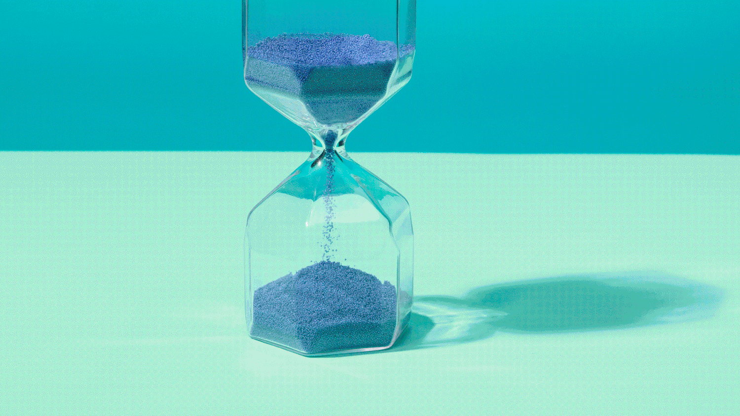 How to Have More Patience: hourglass changing colors