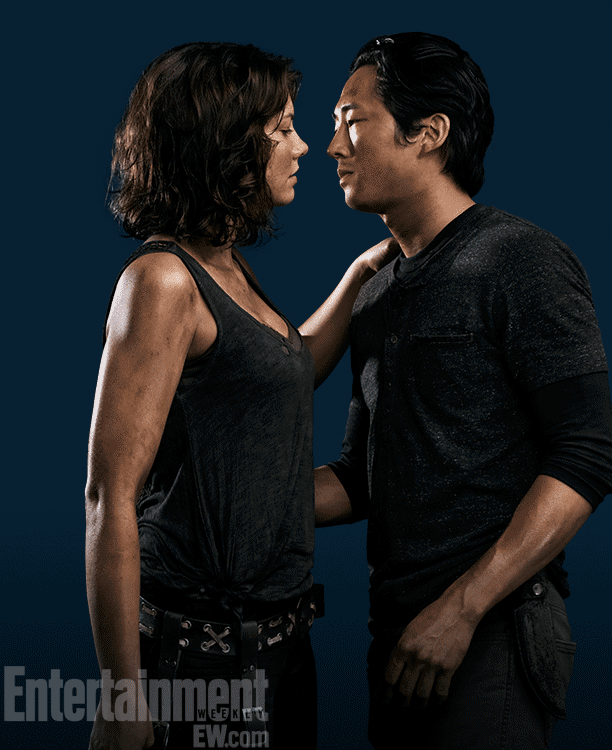 The Walking Dead': Glenn and Maggie lock lips in hot photo and GIF 