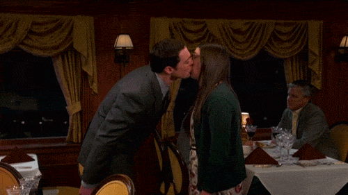 And sheldon kiss penny Sheldon's first