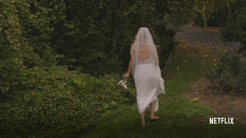 A bride falls down outside on 'Love Is Blind'