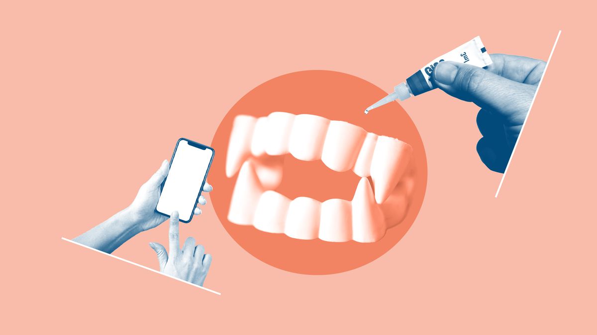 TikTok Users Are Super-Gluing Their Teeth&mdash;And Dentists Are Freaking Out Over This Dangerous Trend