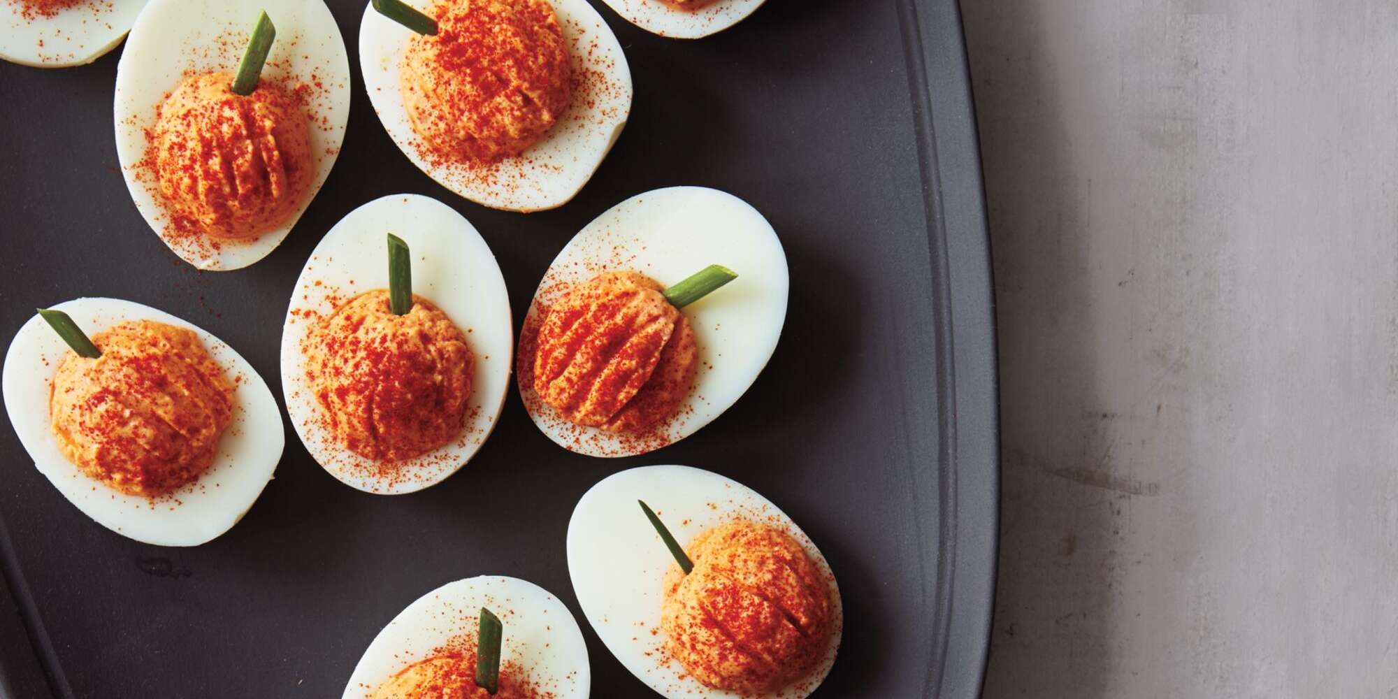Best Pumpkin Deviled Eggs Recipe - How To Make Pumpkin Deviled Eggs