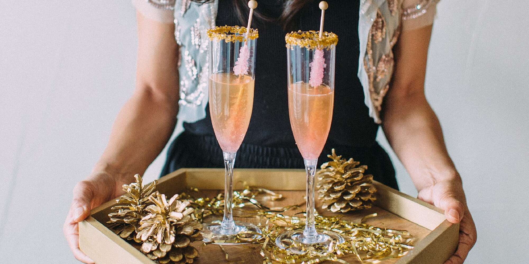 Glitter Champagne Cocktail