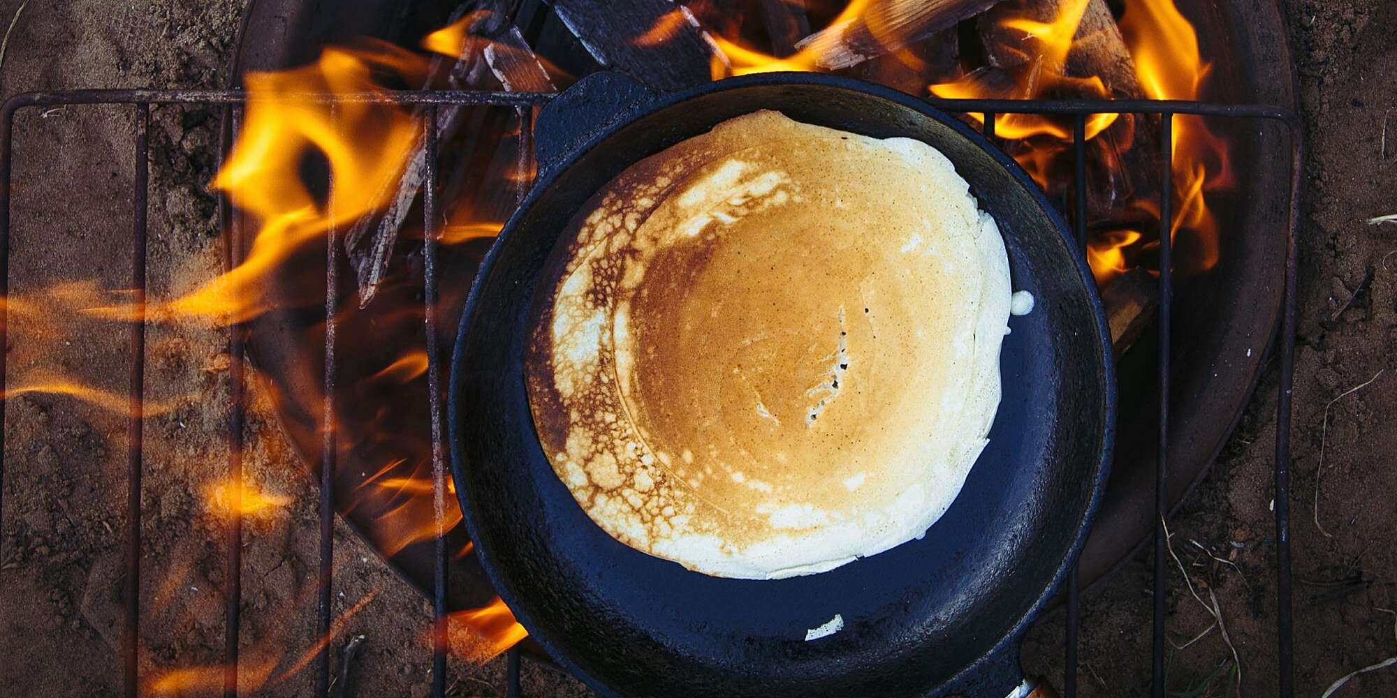 Pancakes on my new grill pan! - market recipes