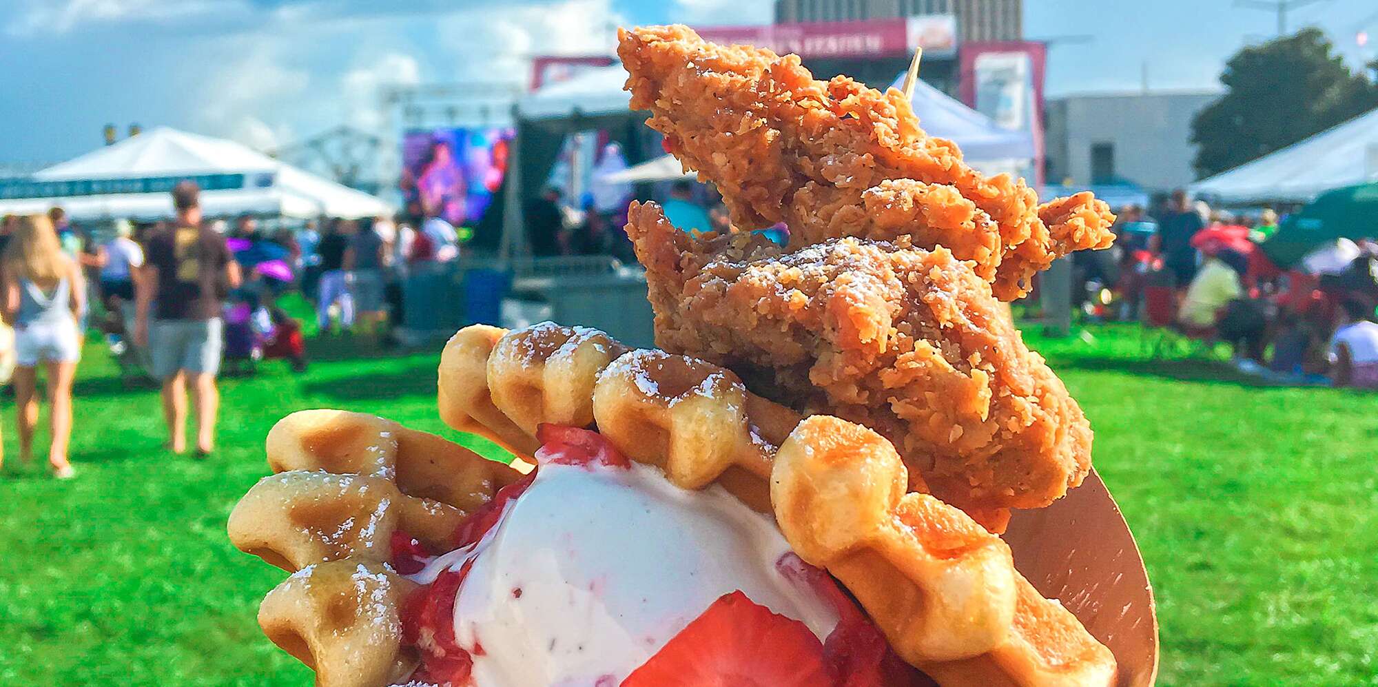 Vegan Chicken Ruled the Roost at the National Fried Chicken Festival |  MyRecipes