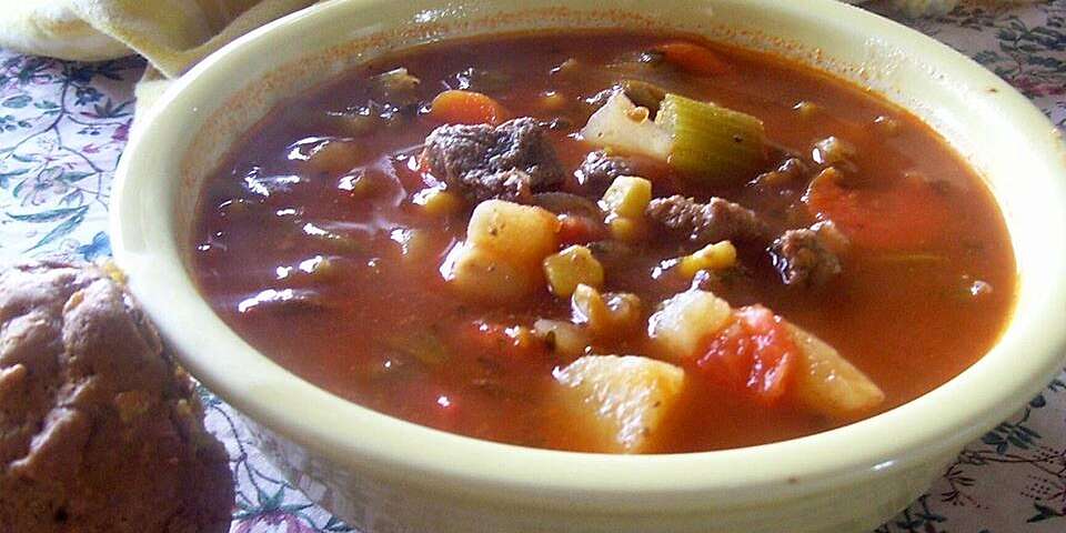 Slow Cooker Beef Vegetable Soup Recipe | Allrecipes