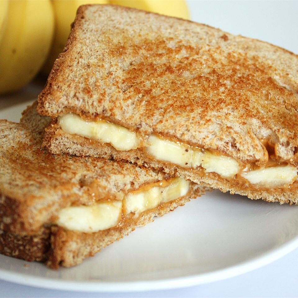 Grilled Peanut Butter And Banana Sandwich Recipe Allrecipes Com