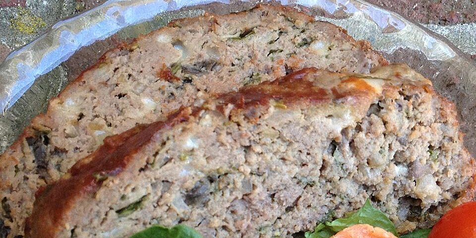 Heavenly Meatloaf With Blue Cheese Mushrooms And Spinach Recipe Allrecipes