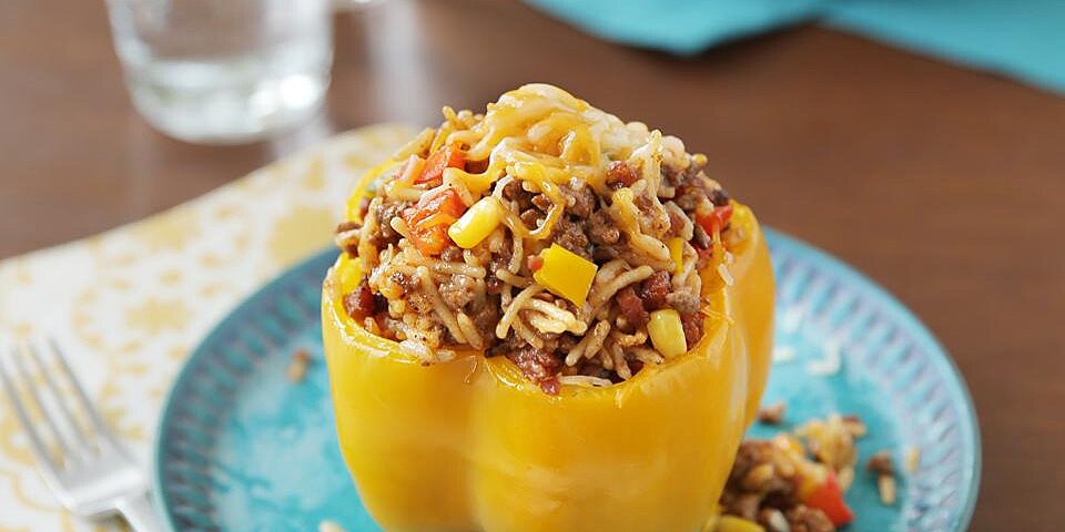 Spanish Rice Stuffed Bell Peppers | Allrecipes