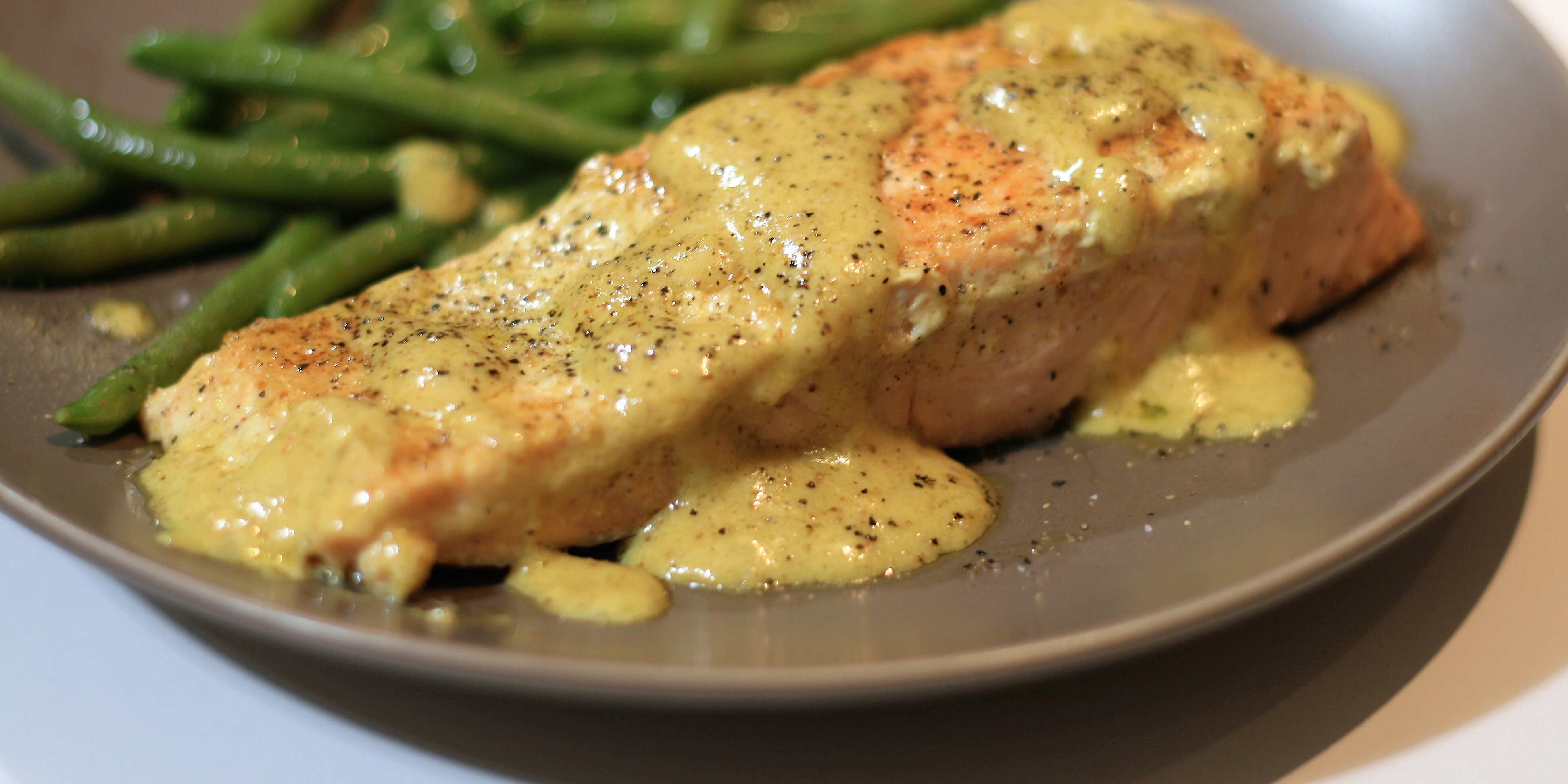Pan-Fried Salmon in Curry Cream Sauce Recipe | Allrecipes
