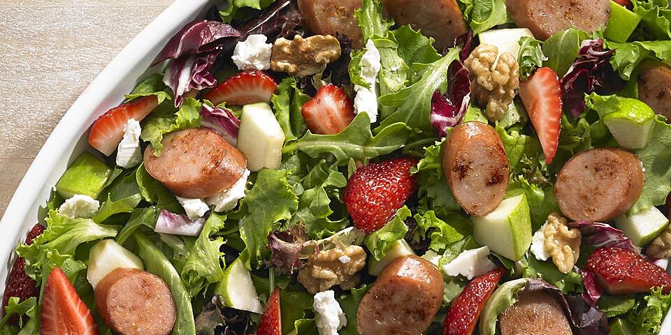 Johnsonville Strawberry And Apple Chicken Sausage Salad Recipe Allrecipes