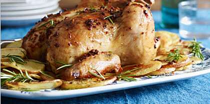 Tuscan Roast Chicken With Potatoes Recipe | MyRecipes