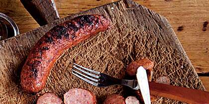 Grilled Andouille Sausage with Whole-Grain Mustard - The Local Palate