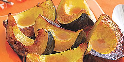 oven baked acorn squash slices