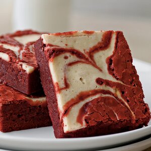 red velvet peppermint brownies