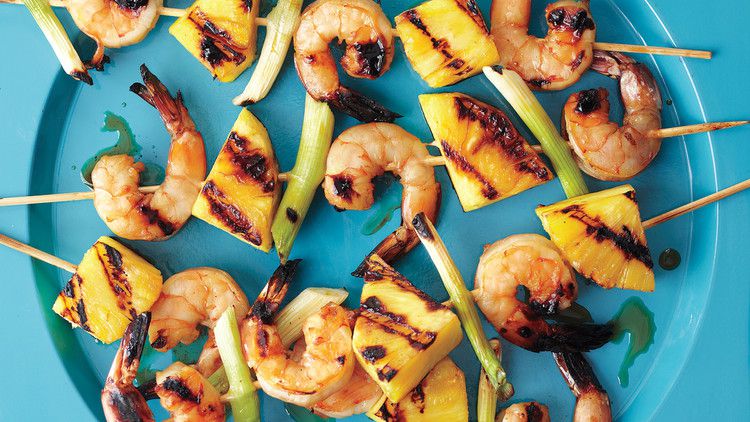 Shrimp And Pineapple Skewers Recipe Martha Stewart