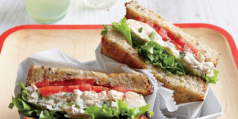 Tarragon Chicken Salad Sandwiches Recipe | MyRecipes