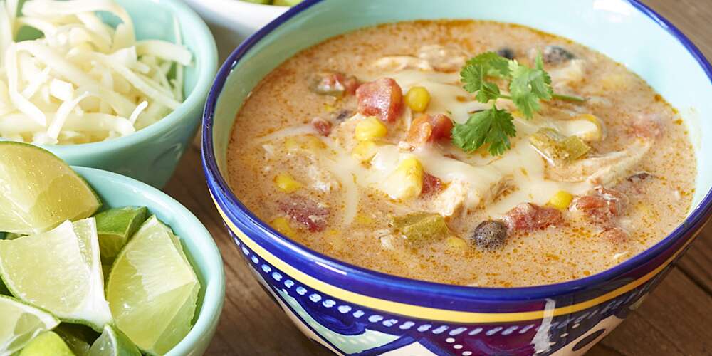 Crock Pot Chicken Enchilada Soup Recipe | MyRecipes