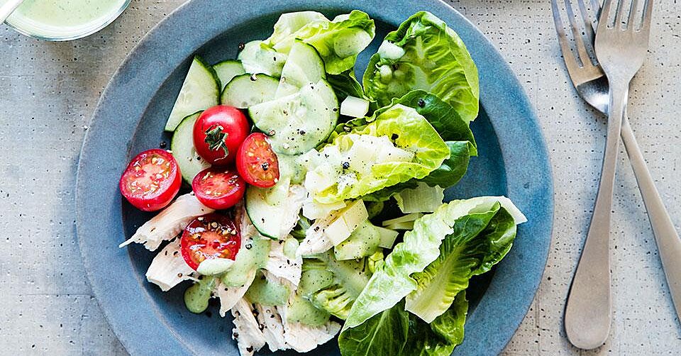 Green Goddess Salad with Chicken Recipe | EatingWell