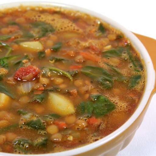 Easy Spinach Lentil Soup Recipe