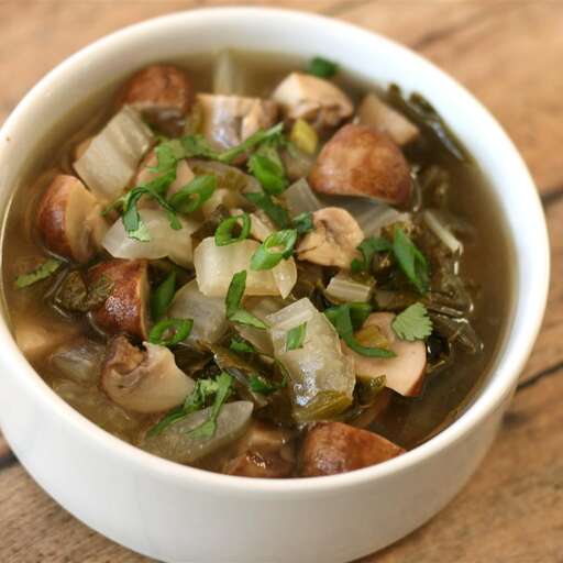 Mushroom Bok Choy Soup Recipe