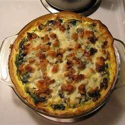 Spinach and Red Chard Quiche Recipe