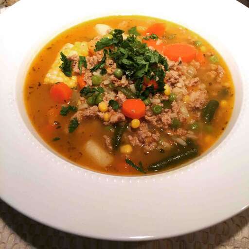 Ground Turkey and Red Potato Veggie Soup Recipe