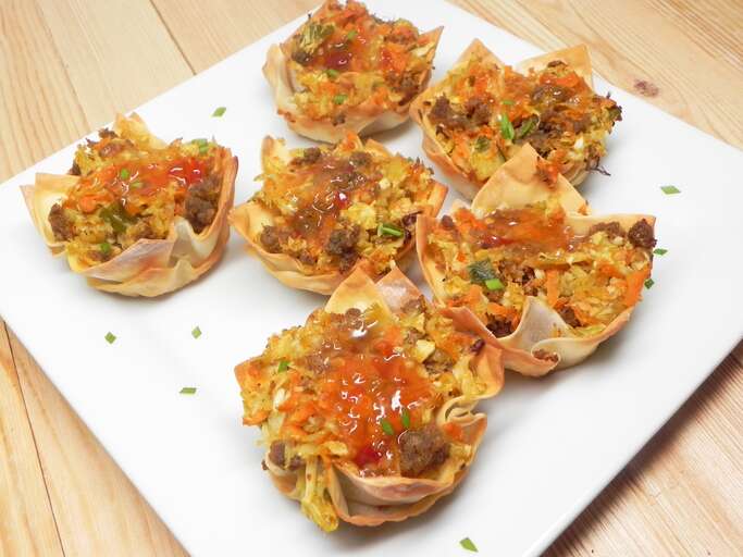 Deconstructed Egg Rolls Muffin Tin Style Recipe