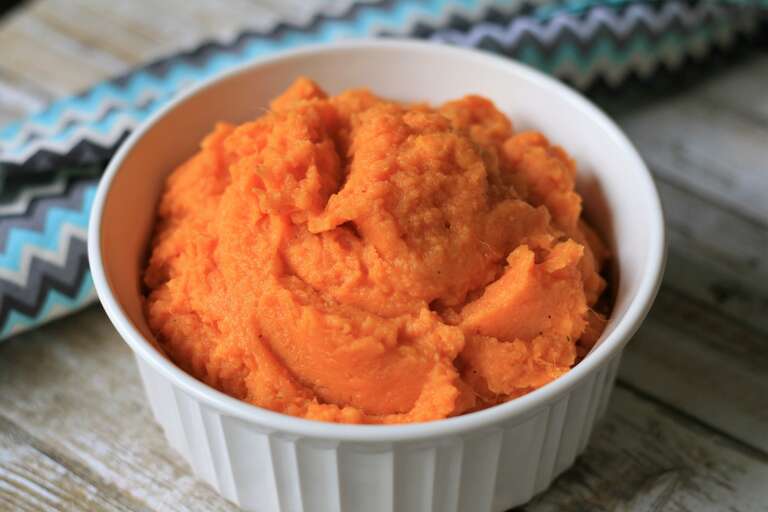 Instant Pot® Mashed Sweet Potatoes with Goat Cheese Recipe