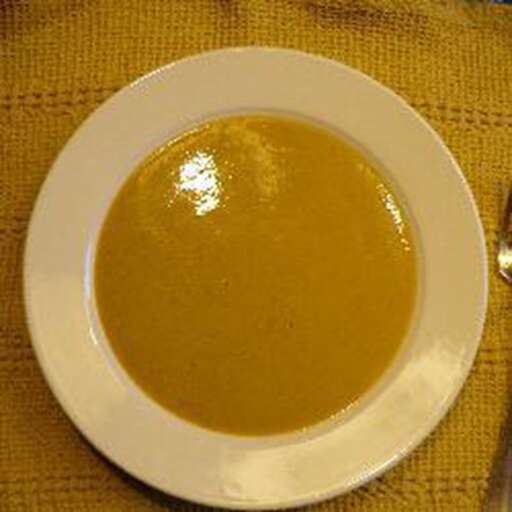 South African Pumpkin Soup with Banana and Curry Recipe