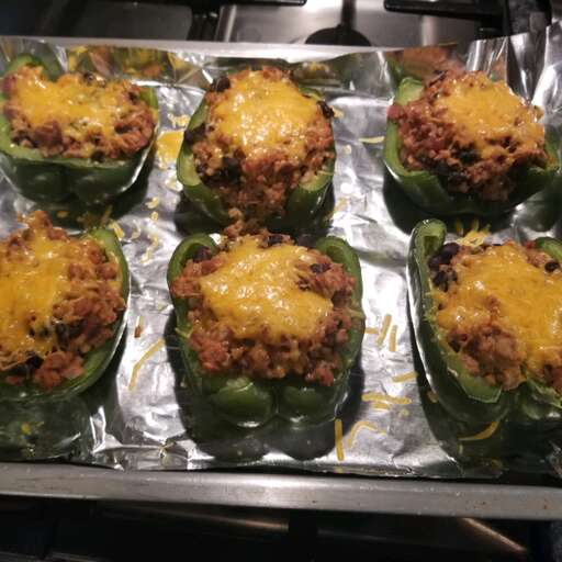 Southwestern Stuffed Bell Peppers (Low Carb) Recipe