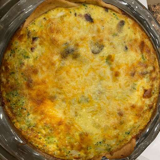 Belle and Chron's Spinach and Mushroom Quiche Recipe