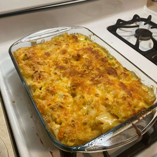 Chicken and Pasta Casserole with Mixed Vegetables Recipe