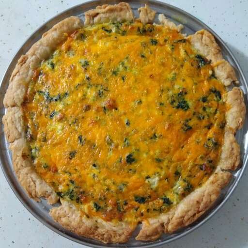 Spinach Quiche with Cottage Cheese Recipe