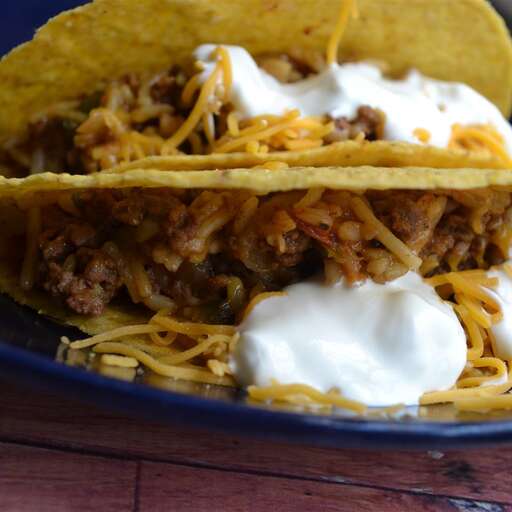 Mexican Rice & Beef Tacos Recipe