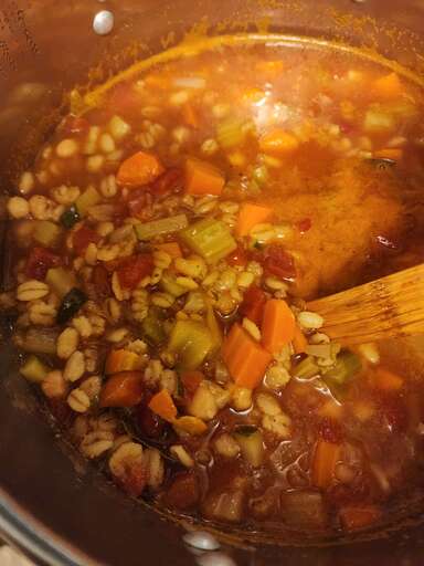 Beaker's Vegetable Barley Soup Recipe