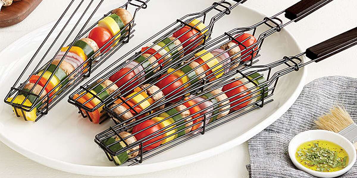 Buy Kruvad BBQ Net Grill Barbecue Kabab Basket Grilling Diced Meat