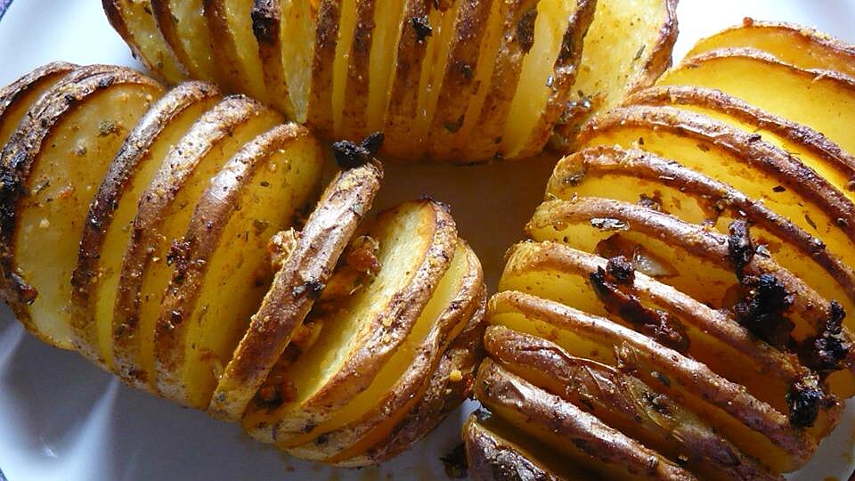 Fabienne S Hasselback Potatoes Recipe Allrecipes