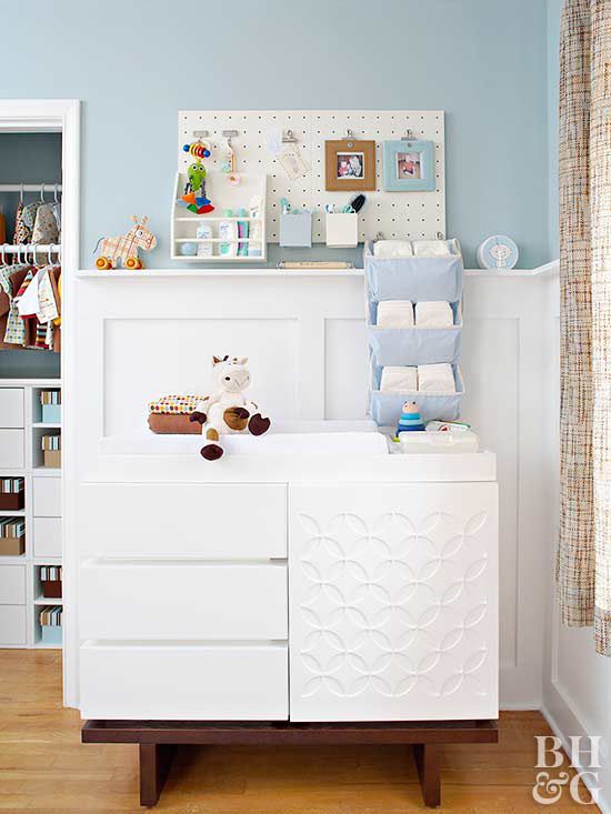 Genius Changing Table Storage Ideas Better Homes Gardens