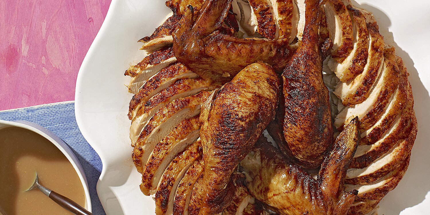 Smoky Turkey With Apple Cider Gravy Rachael Ray In Season