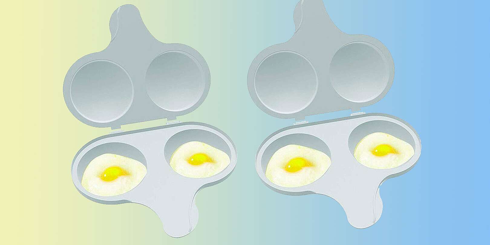 Microwave Egg Cooker, 2-Cavity Hard Boiled Egg Maker